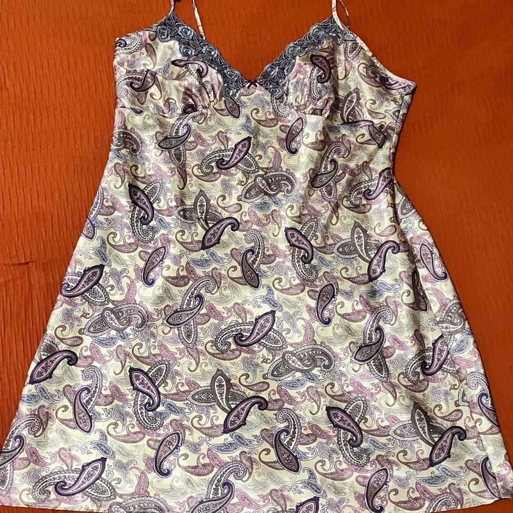 Secret Treasures Paisley Spaghetti Strap Top